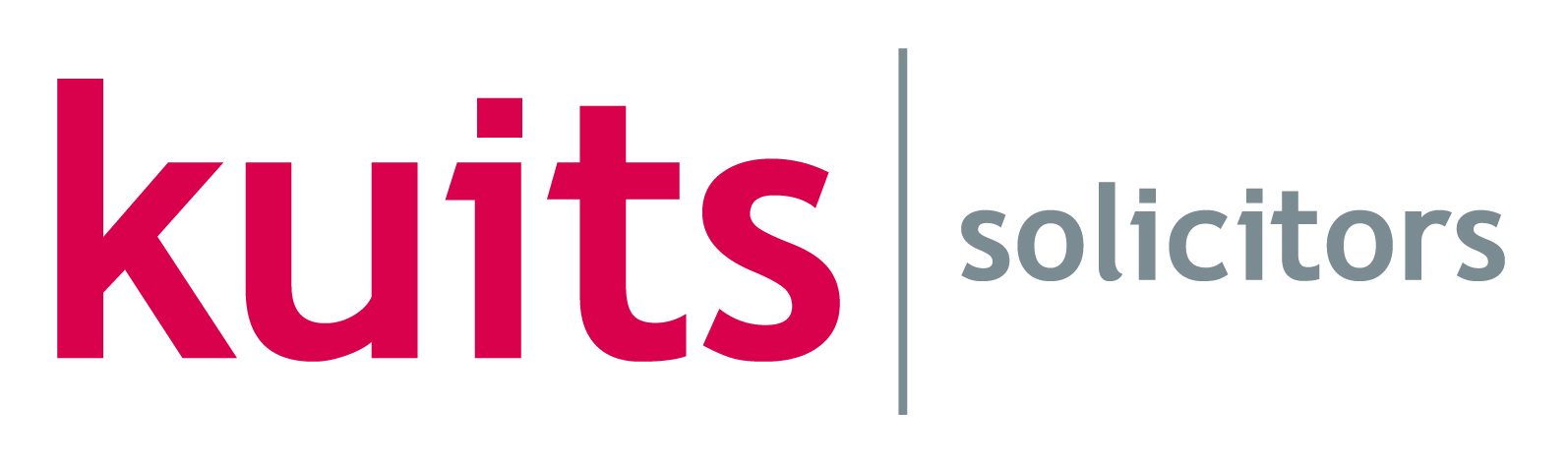 Kuitts logo with 'kuits' in bold red and 'solicitors' in gray separated by a vertical line.