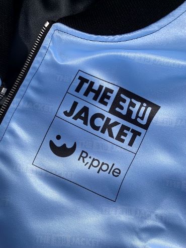 Jacket with R;pple logo